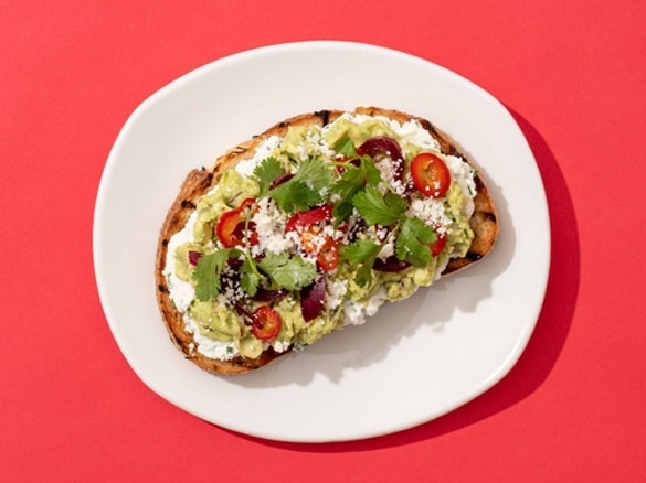 Is there a better way to enjoy avocado? We brought toast back for all of us to enjoy. Featuring crushed avocado, lemon ricotta, pickled onions, Fresno chilies, and fresh-picked herbs on grilled sourdough. Order it as a light lunch, snack or appetizer to share. Available for a limited time at all Tender Greens locations. Order in our app or online now!